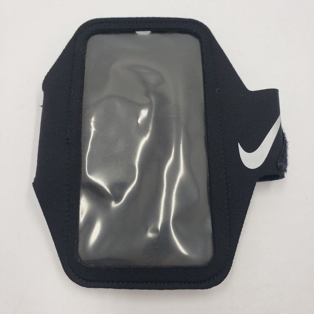 Nike Running Armband Phone Holder Black Reflective Swoosh Exercise Gym Case